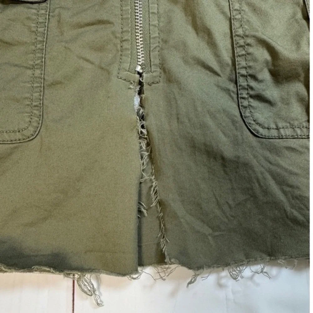 Michael Kors Olive Green Military Style Cardigan/Jacket / 3/4‎ Sleeves / Size L